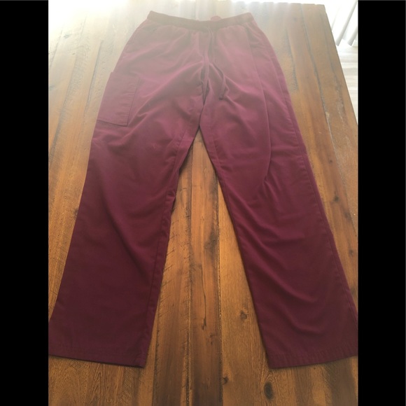Butter Soft Scrub Pants - Wine - Medium - Picture 3 of 6